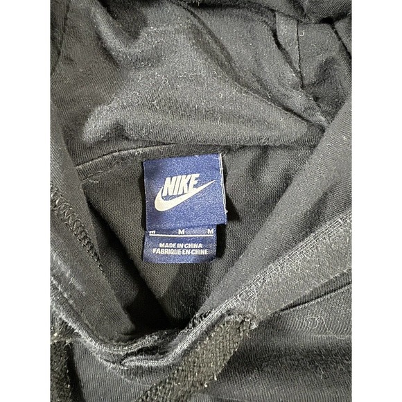 Nike Sportswear Lightweight Club Hoodie Black Pullover Sweatshirt Men's Size M‎ - Picture 3 of 6